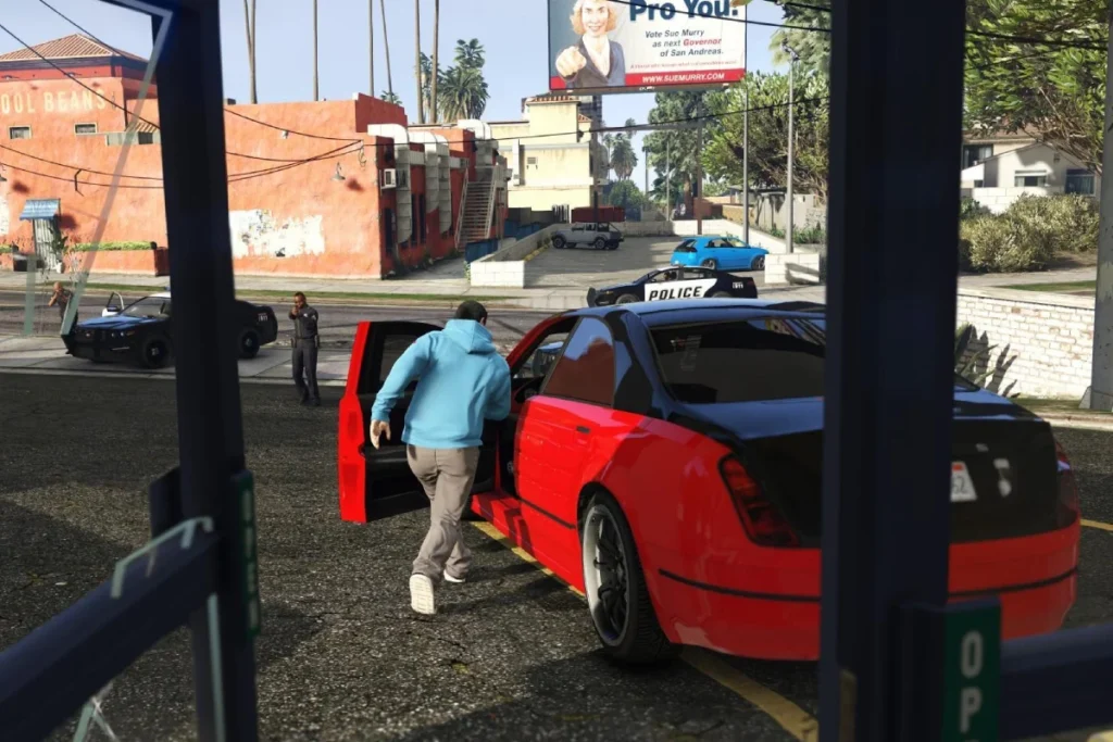 vol de voiture dans GTA Online