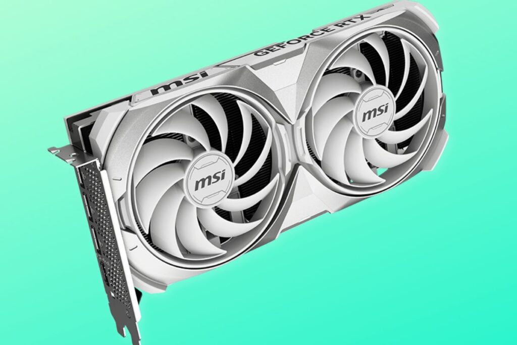 karty graficzne MSI - biała karta graficzna MSI GeForce RTX 4070 SUPER Ventus 2X White OC