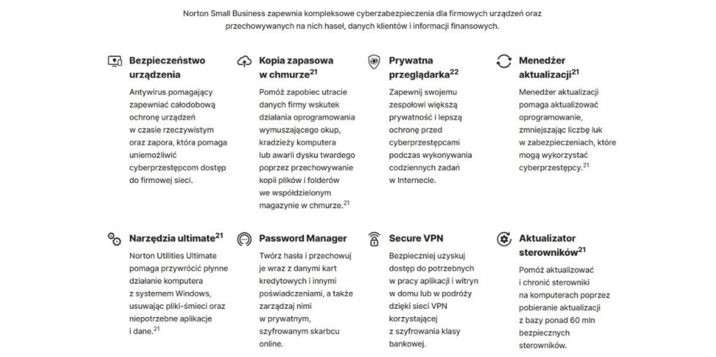 Résumé des fonctions les plus importantes du NSB